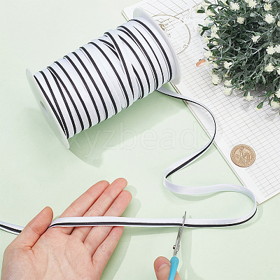 Polyester Satin Piping Ribbon OCOR-WH0091-32A-1