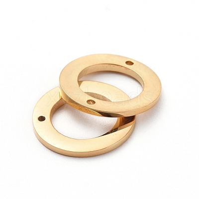 PVD Vacuum Plating 304 Stainless Steel Links connectors for Jewelry Making STAS-G215-27G-1
