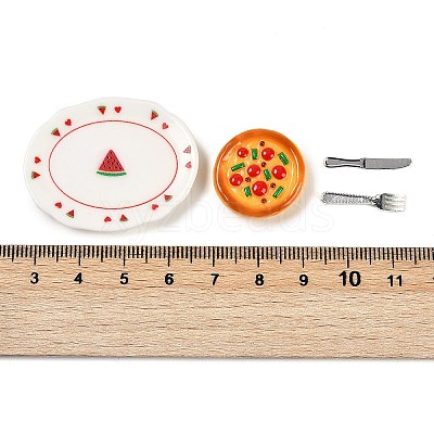 Resin Miniature Breakfast Set Ornaments DIY-H174-01E-1