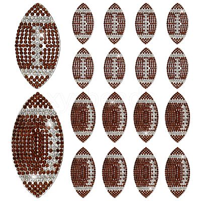 16Pcs 2 Styles Hotfix Rhinestone (Hot Melt Adhesive On The Back) DIY-PH0036-30-1