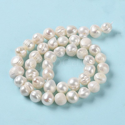 Natural Cultured Freshwater Pearl Beads Strands PEAR-E018-08-1