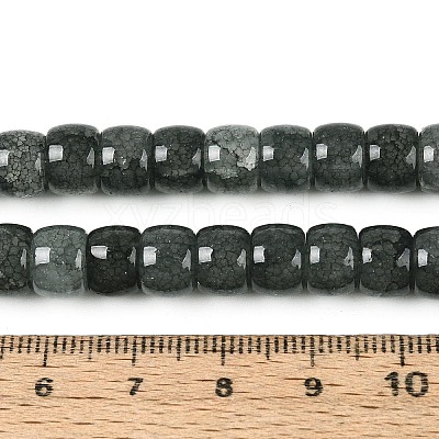 Baking Paint Crackle Glass Beads Strands DGLA-N019-02A-09-1