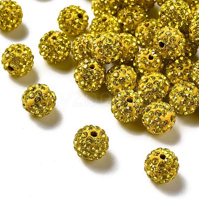 Pave Disco Ball Beads X1-RB-A130-10mm-17-1