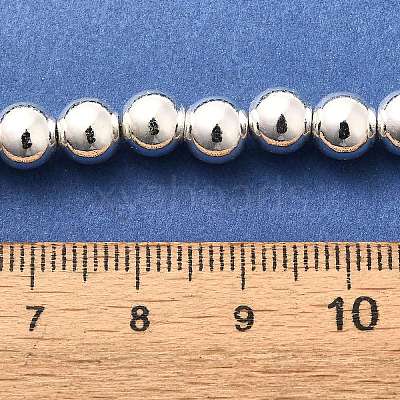 Electroplated Synthetic Magnetic Hematite Beads Strands X-G-L613-F01-01D-1