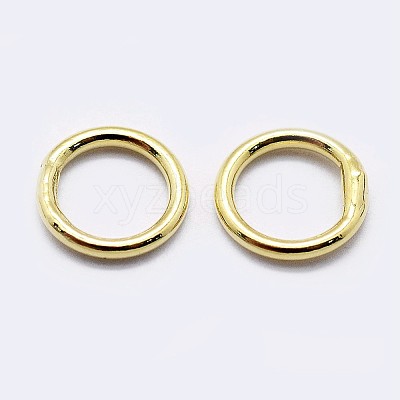 925 Sterling Silver Soldered Closed Jump Rings STER-F036-03G-1x8-1