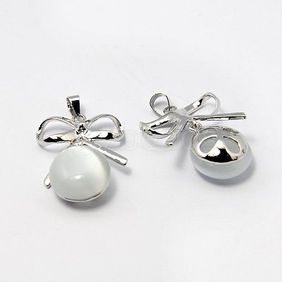 Cat Eye Pendants G-G378-01P-1