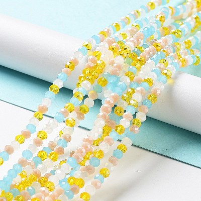Glass Beads Strands EGLA-A034-M4mm-52-1