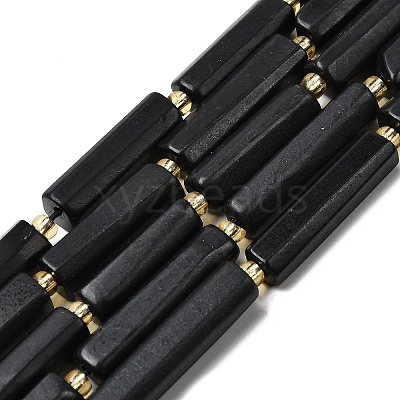 Natural Shungite Beads Strands G-D353-A10-1
