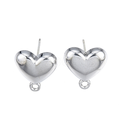 Alloy Stud Earring Findings PALLOY-N150-86P-1