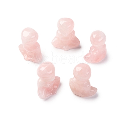 Natural Rose Quartz Display Decorations DJEW-P019-E05-1