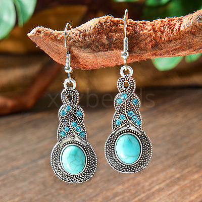 Bohemian Style Alloy Acrylic Dangle Earrings WG0B115-03-1