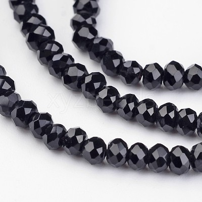 Electroplate Glass Beads Strands EGLA-P018-2mm-02-1
