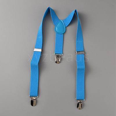 Adjustable Polyester Y-Shaped Heavy Duty Suspenders AJEW-WH0307-23B-1