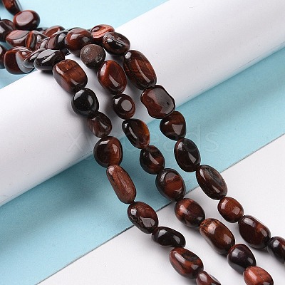 Natural Tiger Eye Beads Strands G-A208-02-1