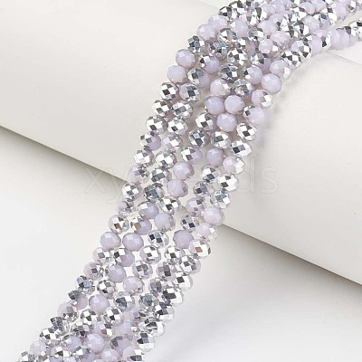 Electroplate Glass Beads Strands EGLA-A034-J4mm-M04-1