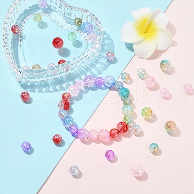 210Pcs 12 Styles Transparent Crackle Acrylic Beads DACR-YW0001-02-1