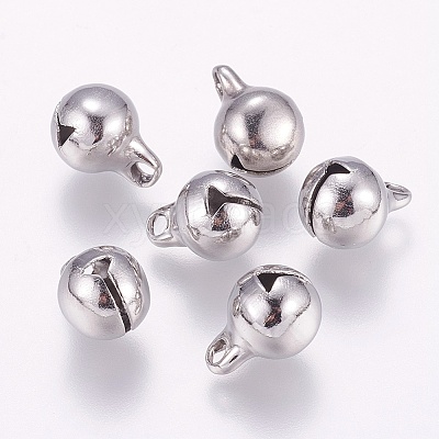 Tarnish Resistant 304 Stainless Steel Bell Charms STAS-E144-079P-B-1