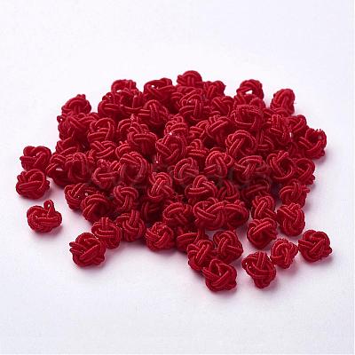 Polyester Weave Beads WOVE-N002-23-1