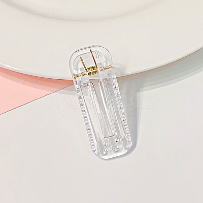 Transparent Plastic Alligator Hair Clips PHAR-F016-04-1