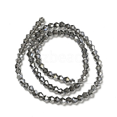Transparent Electroplate Glass Beads Strands EGLA-S056-4mm-15-1