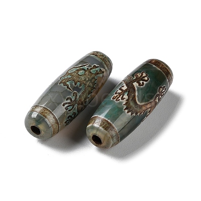 Tibetan Style dZi Beads TDZI-E004-10-1
