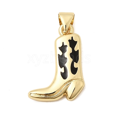 Brass Enamel Pendants KK-H267-117G-1
