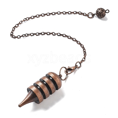 Brass Dowsing Pendulum Big Pointed Cone Pendants KK-H491-02-1