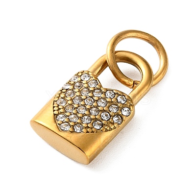 304 Stainless Steel Rhinestone Pendants RB-CBA324D-01G-01-1