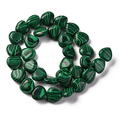Synthetic Malachite Beads Strands G-I372-A16-01-1