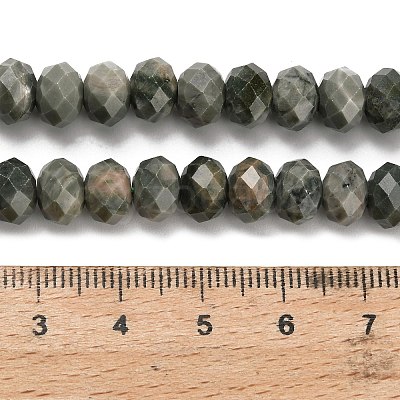 Natural Green Wood Lace Stone Wooden Jasper Beads Strands G-Z111-A15-02-1