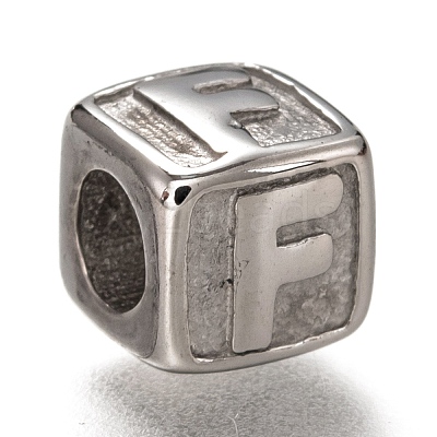 Tarnish Resistant 304 Stainless Steel European Beads OPDL-L020-001F-1