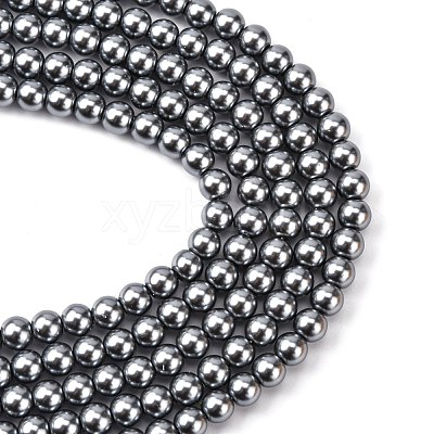 Eco-Friendly Grade A Glass Pearl Beads HY-J002-6mm-HX021-1