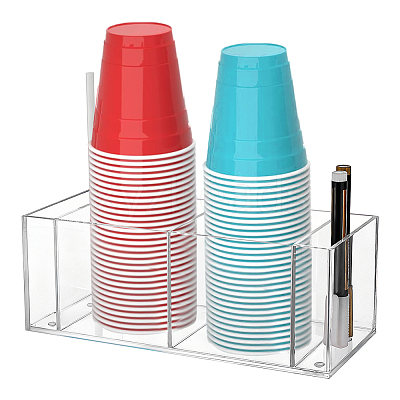 1Pc Acrylic Disposable Paper Cup Holders AJEW-BC0010-51-1