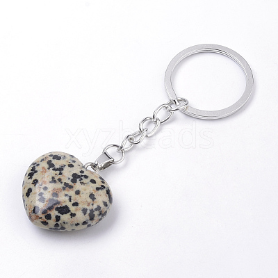 Synthetic & Natural Mixed Stone Keychain KEYC-S252-02-1