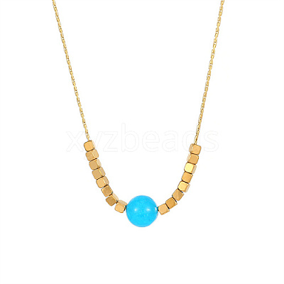 304 Stainless Steel Pendant Necklace for Women PP8102-3-1