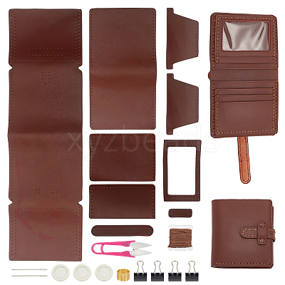 DIY Leather Men's Wallet Making Kits DIY-WH0349-228A-1