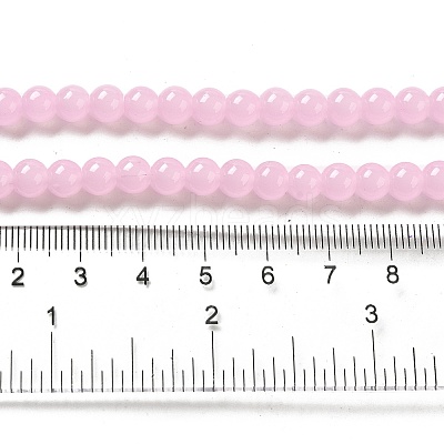 Imitation Jade Glass Beads Strands DGLA-S076-6mm-22-1