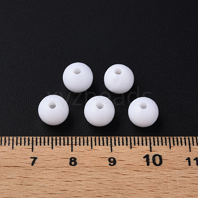 Opaque Acrylic Beads X-MACR-S370-C8mm-01-1