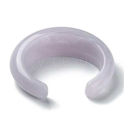 Plain Resin Cuff Bangles LS-BJEW-B074-02B-1