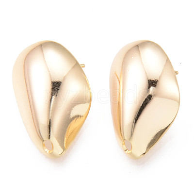 Brass Stud Earrings Findings X-KK-R116-016-NF-1