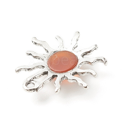 Natural Gemstone Pendants X-PALLOY-JF01354-1