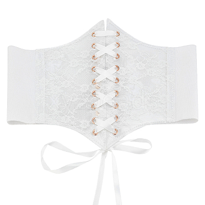 Cloth Wide Elastic Corset Belts AJEW-WH0505-62A-1