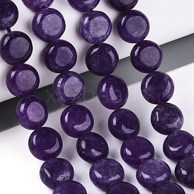 Dyed Natural White Jade Beads Strands G-T143-16A-1