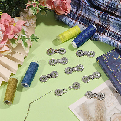 Zinc Alloy Snap Lock Clasps FIND-WH0149-96P-1