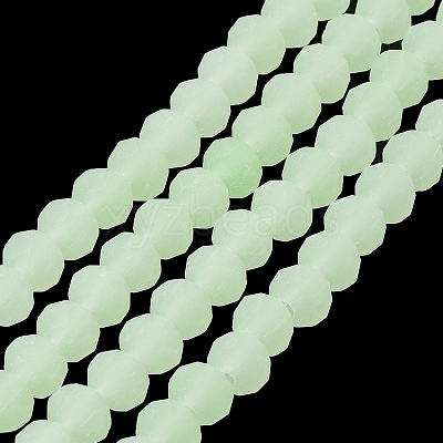 Imitation Jade Solid Color Glass Beads Strands EGLA-A034-J2mm-MD01-1
