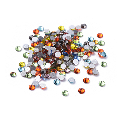 Glass Rhinestone Flat Back Cabochons RGLA-S002-04SS-M-1