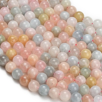 Natural Morganite Beads Strands GG-G476-8mm-01-1
