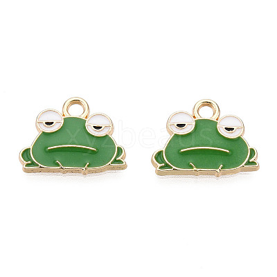 Eco-Friendly Zinc Alloy Pendants X-ENAM-R051-13-01G-NR-1