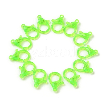 Transparent Plastic Lobster CLaw Clasps KY-H005-A07-1