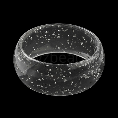 Round Acrylic Bangle for Women BJEW-A141-03B-1